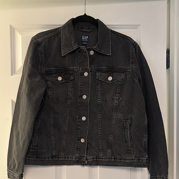 GAP Women's Dark Gray Denim Jacket - Picture 1 of 1